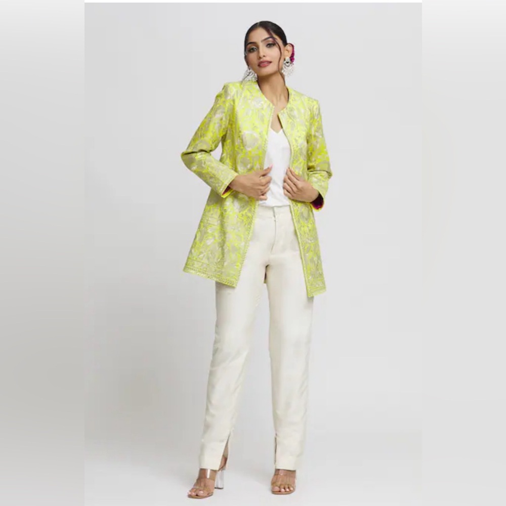 LUCY & CO JACQUARD BLAZER JACKET
